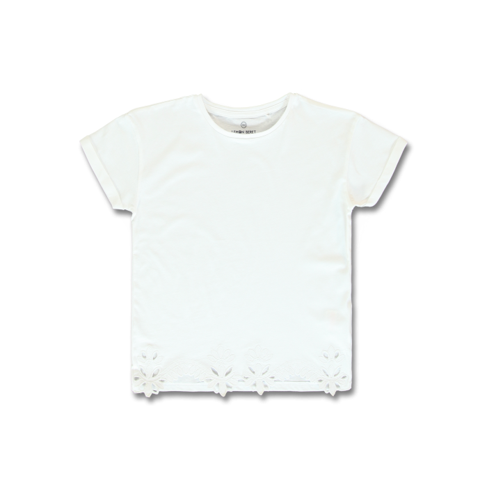 Plain White Shirt with Emroidery