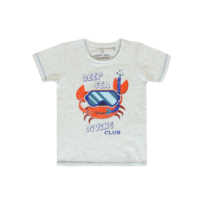 Grey Crab in Goggles Deep Sea T-shirt