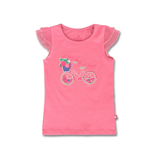 Pink Bicycle Happiness T-shirt