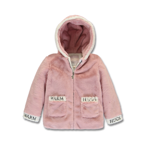 Pink Warm Hugs Faux Fur Jacket