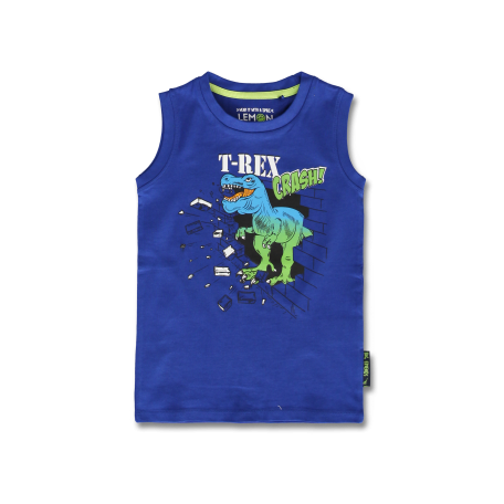 Blue T-Rex Crash T-shirt