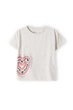 Load image into Gallery viewer, Glitter heart t-shirt
