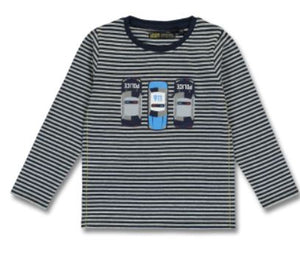 Striped Police Cars T-Shirt