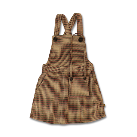 Beige Pinaform dress with bag