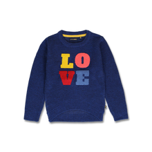 Load image into Gallery viewer, Yellow/Blue Love sweater
