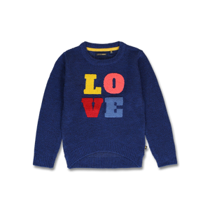 Yellow/Blue Love sweater