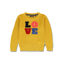 Load image into Gallery viewer, Yellow/Blue Love sweater
