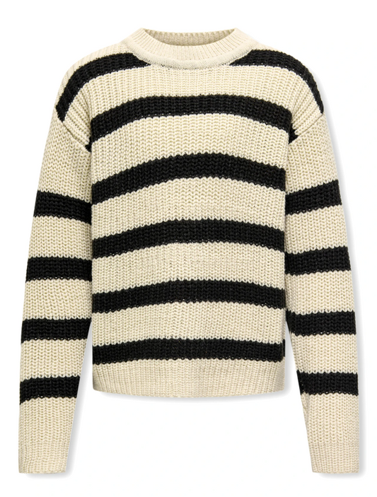 Striped Woven Sweater