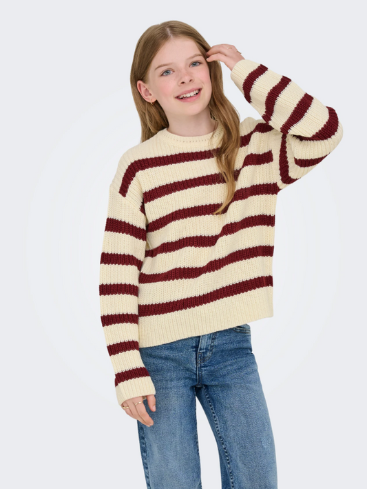 Striped Woven Sweater