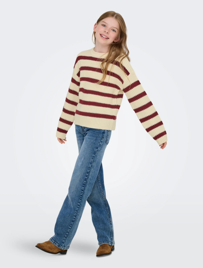 Striped Woven Sweater