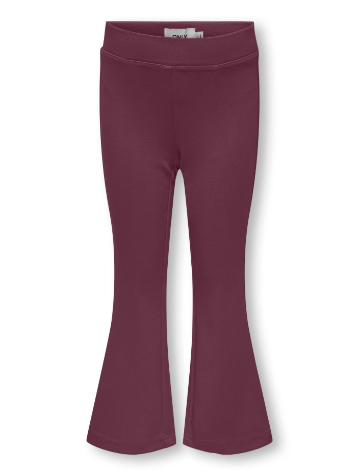 Wine Flared Leggings