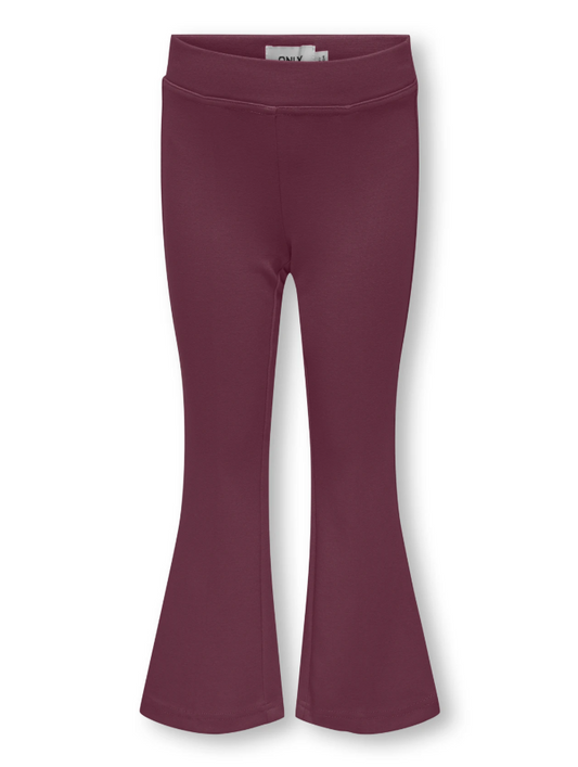 Wine Flared Leggings