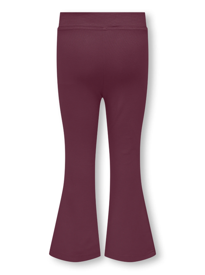 Wine Flared Leggings