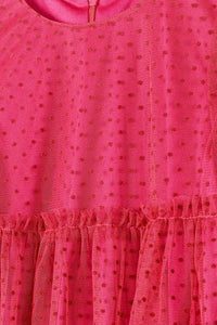 Hot Pink Polka Dot Tulle Dress