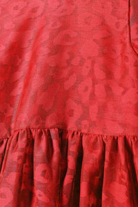 Red organza Dress