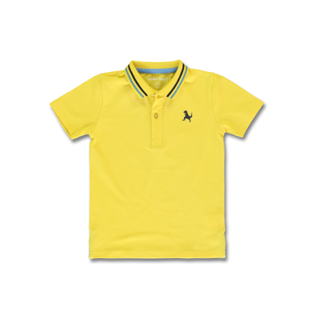 Yellow Polo Shirt with Dino
