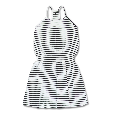 Striped Black & White Soft Dress