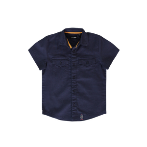 Navy Blue Button Up Shirt