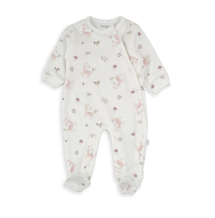 White Animal Friends Romper