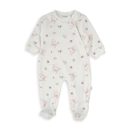 White Animal Friends Romper