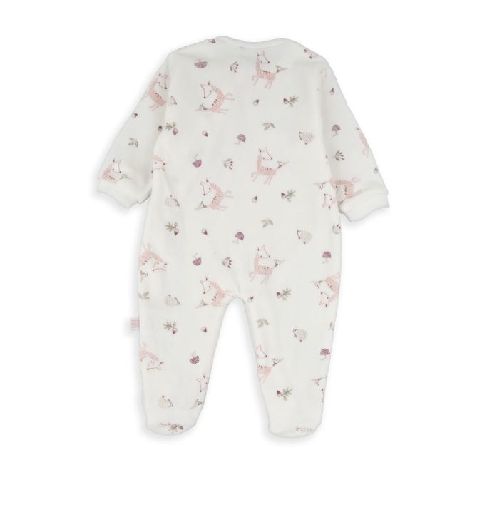 White Animal Friends Romper