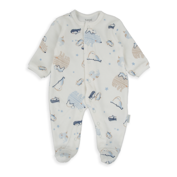 White Penguin Romper