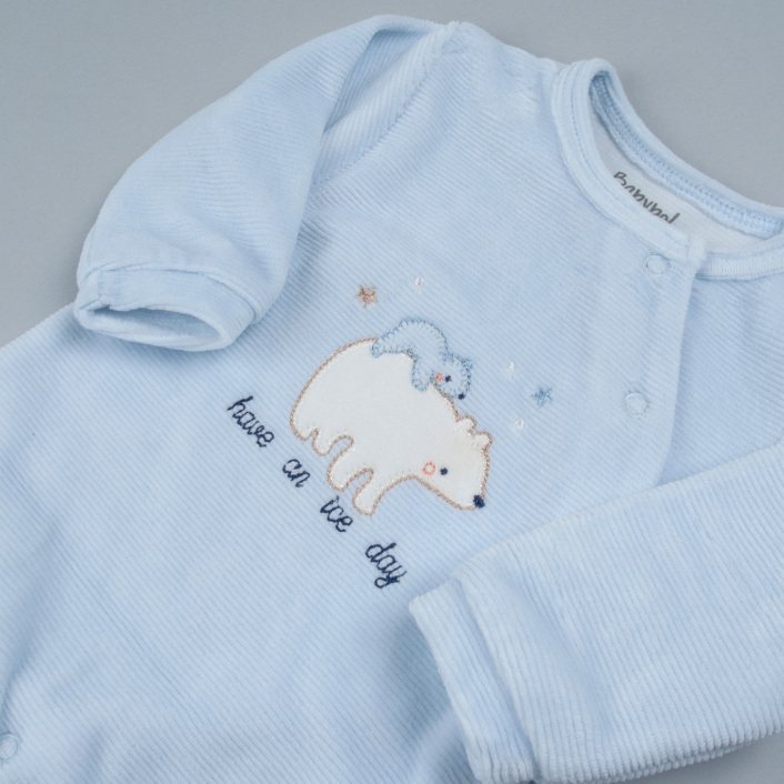 Blue Polar Bear Romper