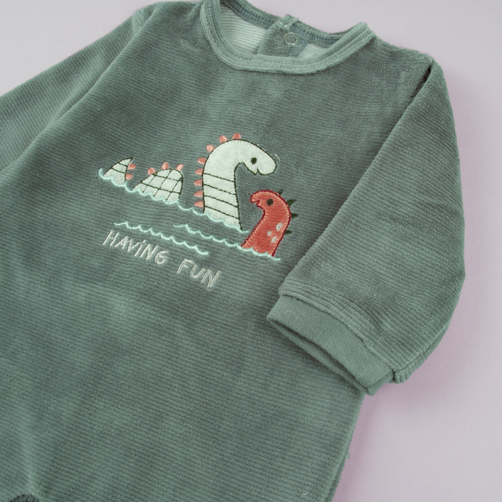 Green Monster Romper