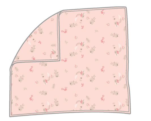 Pink Animal Friends Blanket