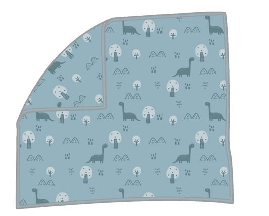 Blue Dino Blanket