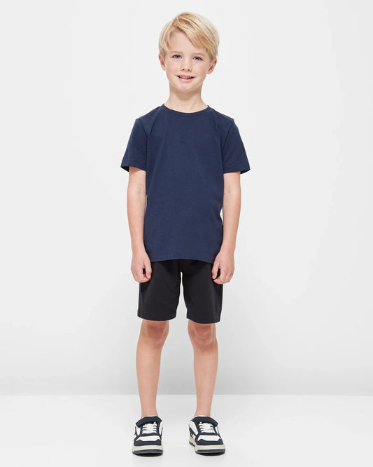 Black cotton shorts