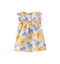 Load image into Gallery viewer, Yellow &amp; Blue Flower Dress
