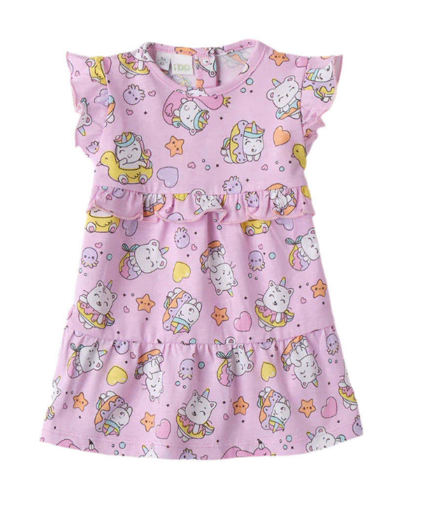 Pink Summer Unicorn Dress