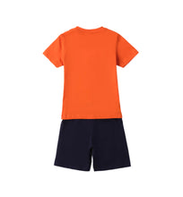 Load image into Gallery viewer, Orange Dinosaur T-Shirt &amp; Shorts Set
