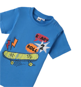 Blue Skateboard T-Shirt