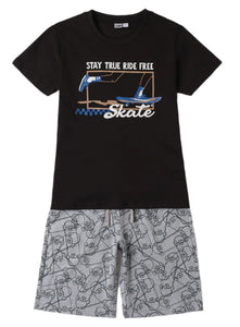 Skateboard T-Shirt & Shorts Set