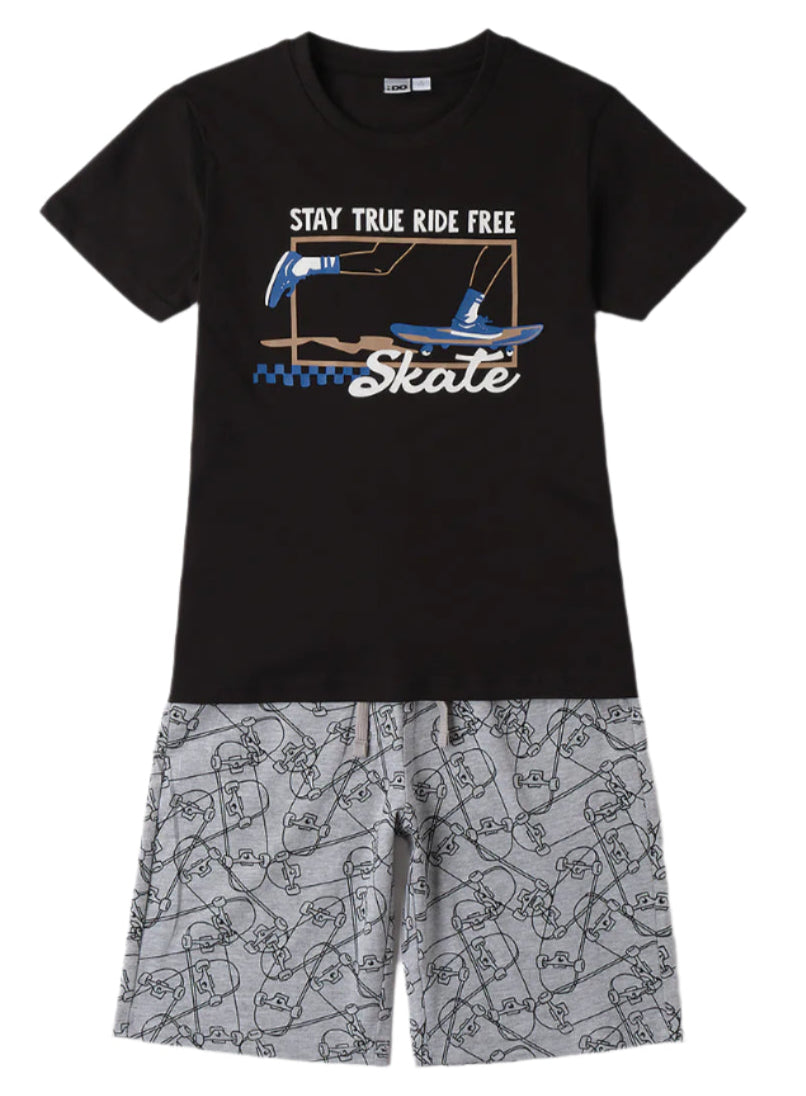 Skateboard T-Shirt & Shorts Set