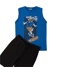 Load image into Gallery viewer, Sleeveless Skateboard T-Shirt &amp; Shorts Set
