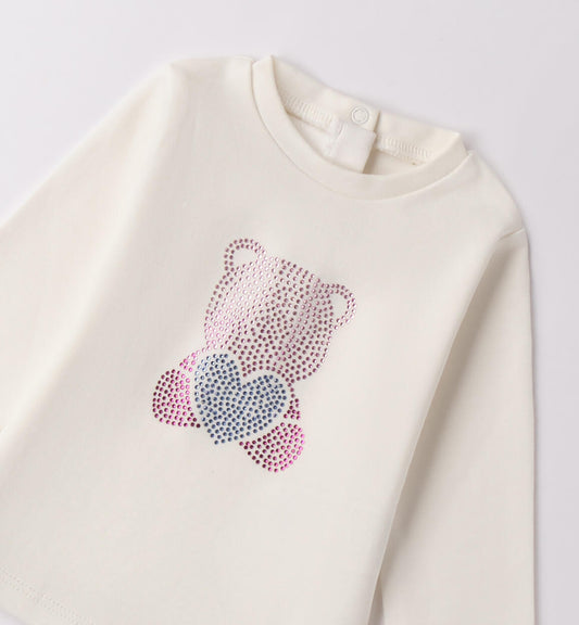 Glitter Bear White Shirt