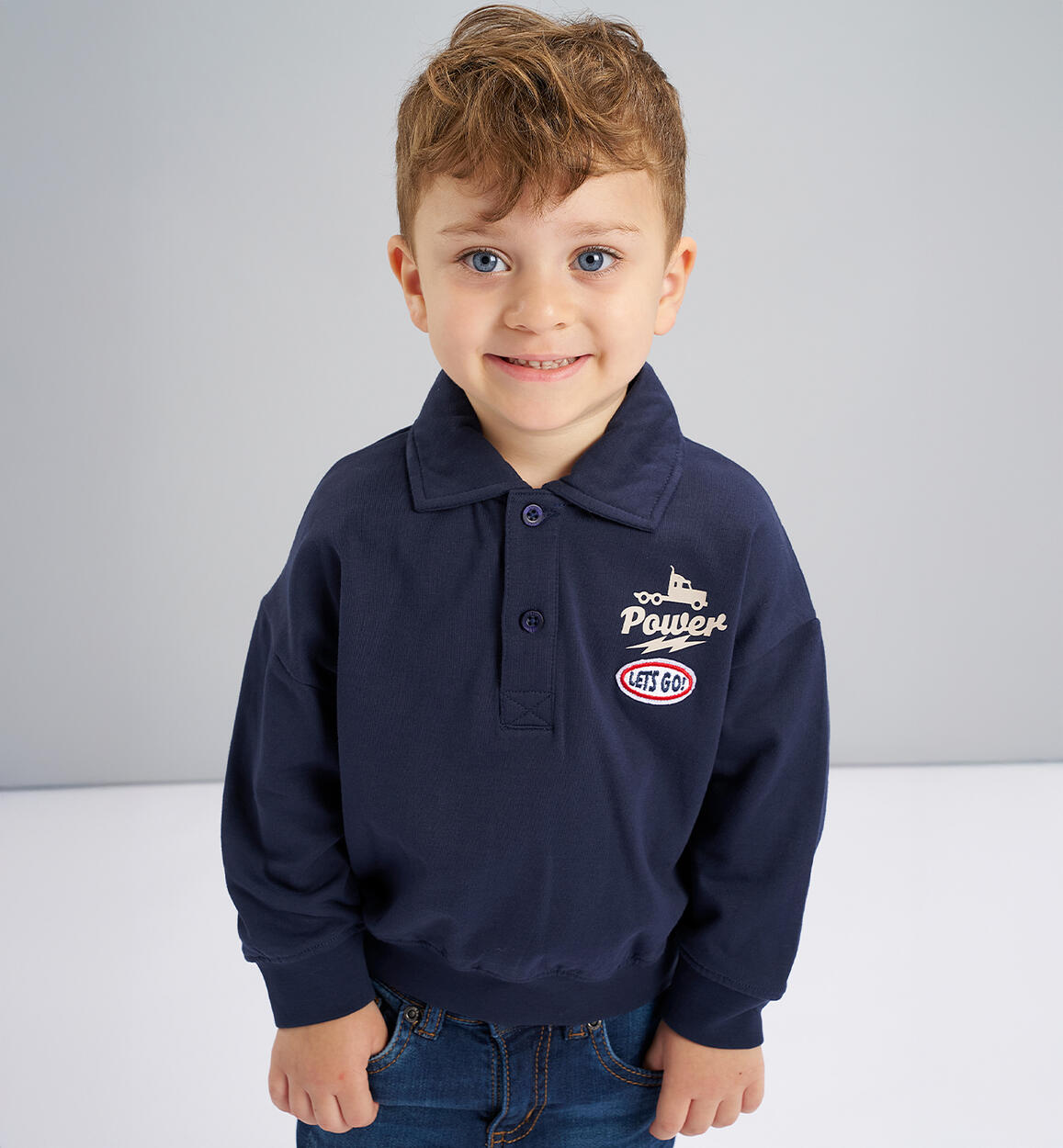 Oversized Polo Sweater