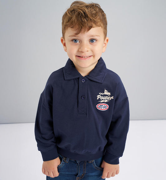 Oversized Polo Sweater