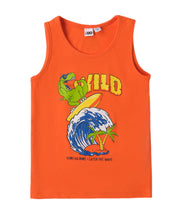 Load image into Gallery viewer, Orange Surfing Sleeveless T-Shirt
