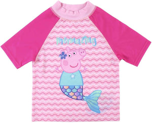 Peppa pig swim sun shirt