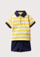 Load image into Gallery viewer, Striped Yellow/White 2pc Set
