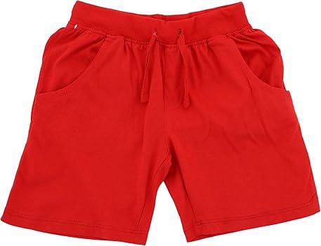 Red cotton shorts
