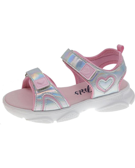 Pink/Iridescent Sports Sandals