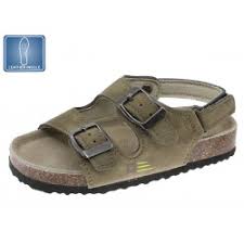 Beige Buckle Sandals