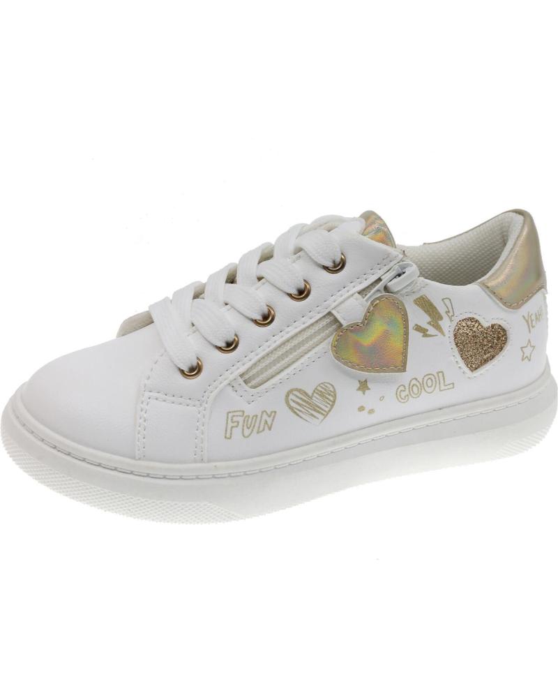 White & Gold Trainers