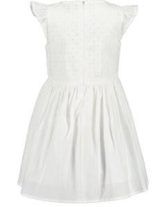 Sleeveless White Embroidery Dress