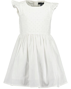 Sleeveless White Embroidery Dress